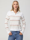 Stripe Quarter Zip Pullover