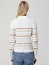 Stripe Quarter Zip Pullover