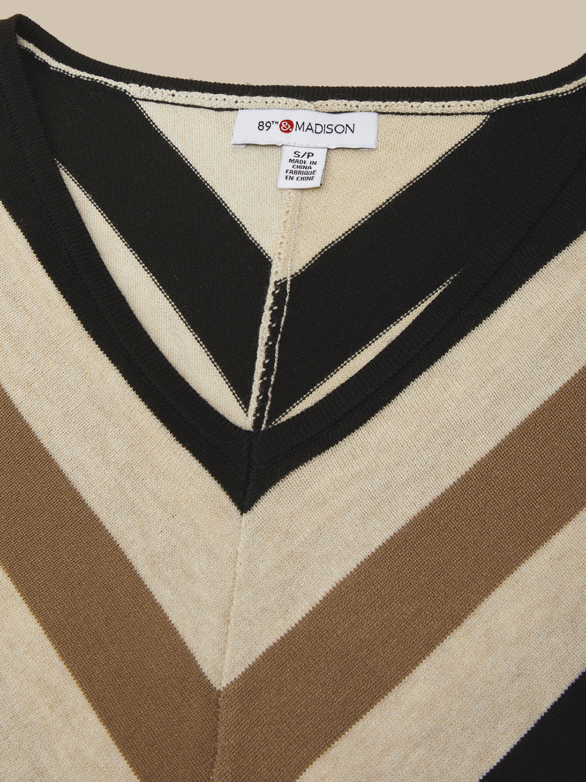 Chevron V-Neck Pullover