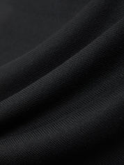 Close-up of black fabric with a textured pattern