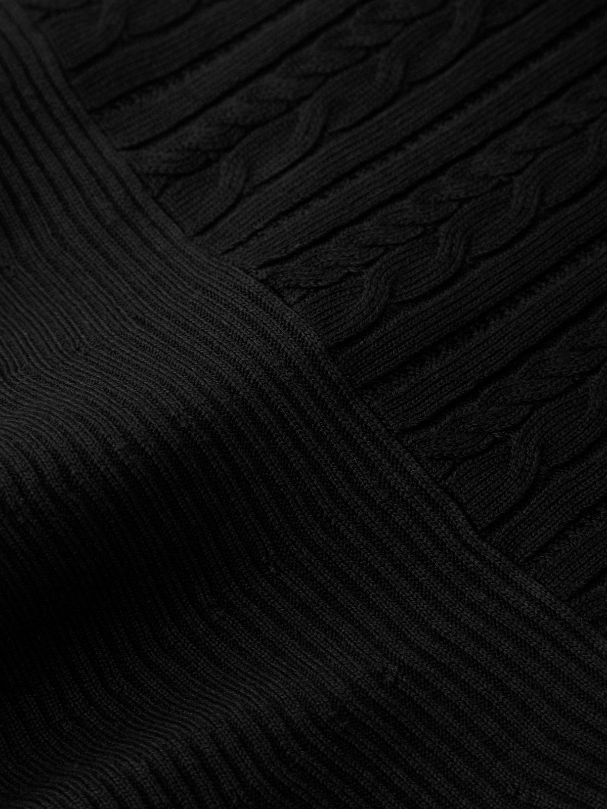 Close-up of black textured fabric