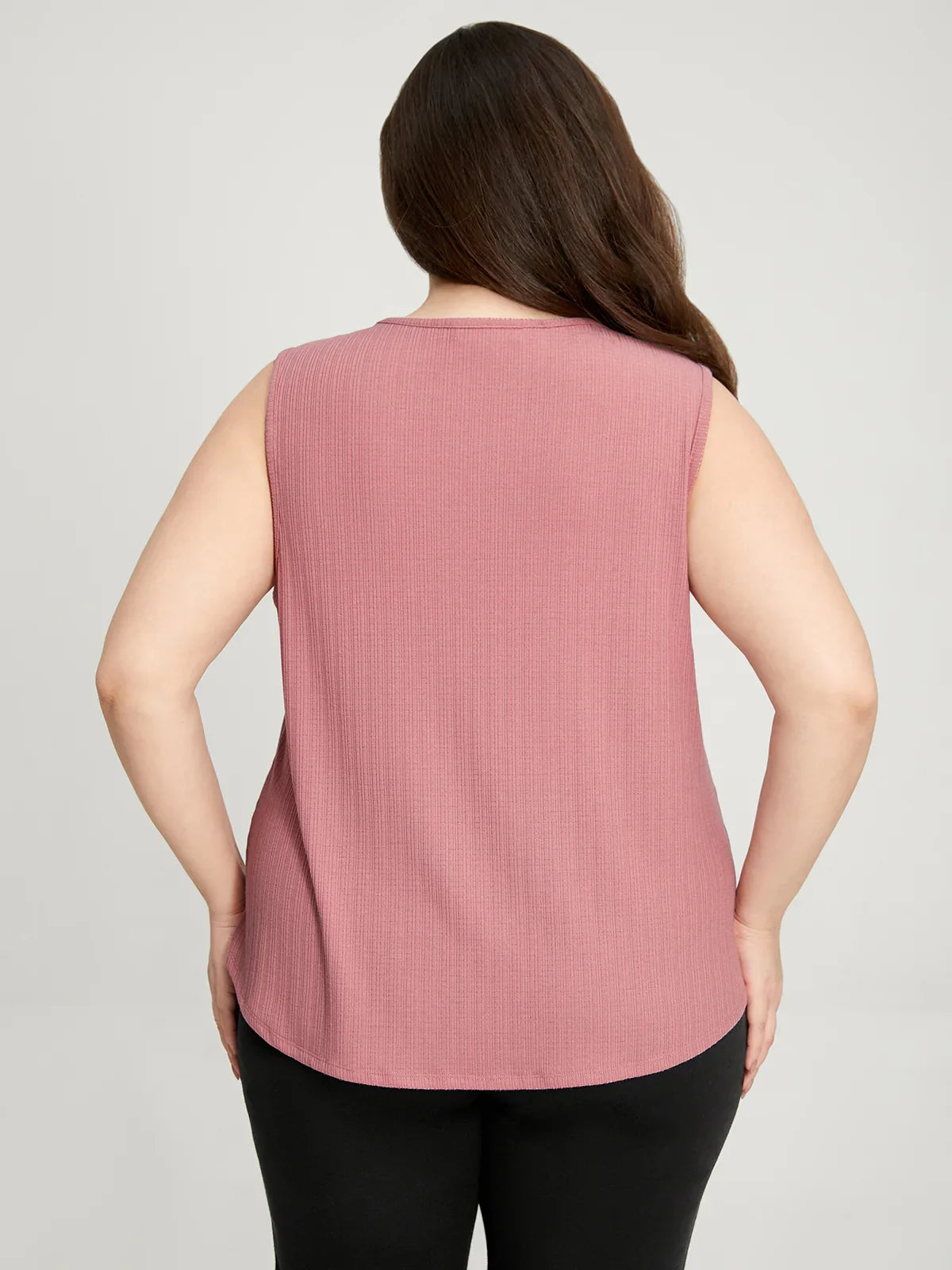 Plus Crochet Tank Top