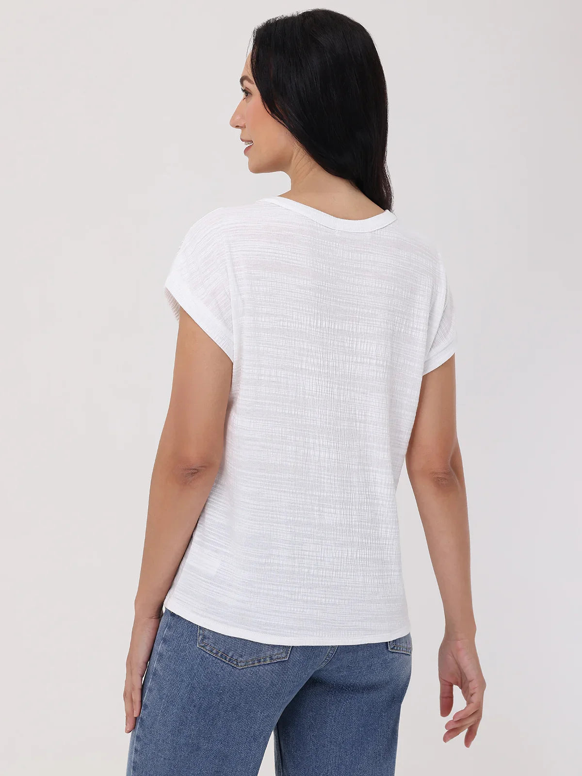 Lace Inset Dolman Sleeve Top