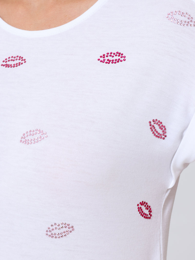 Lips Rhinestone Tee