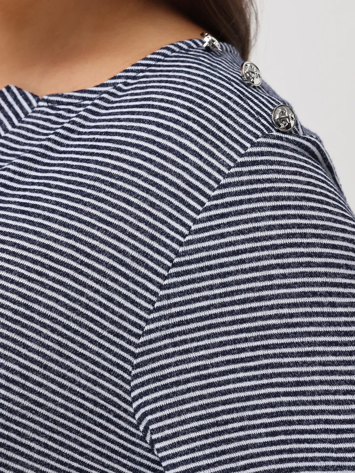 Plus Shoulder Button Top