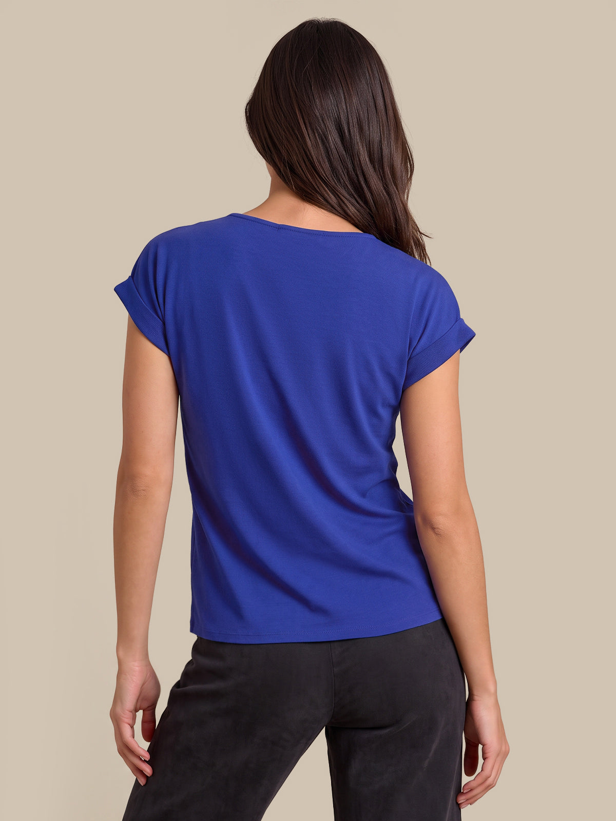 Quarter Zip Lace Trim Dolman Cool Feel Top