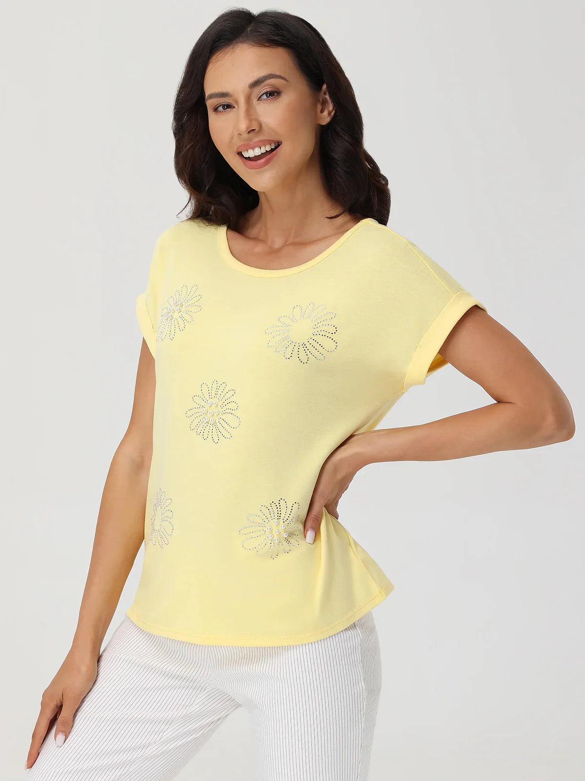 Daisy Embelished Tee