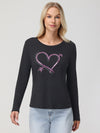 Sequin Heart Tee