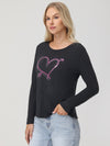 Sequin Heart Tee