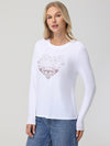 Ombre Hearts Rhinestone Tee