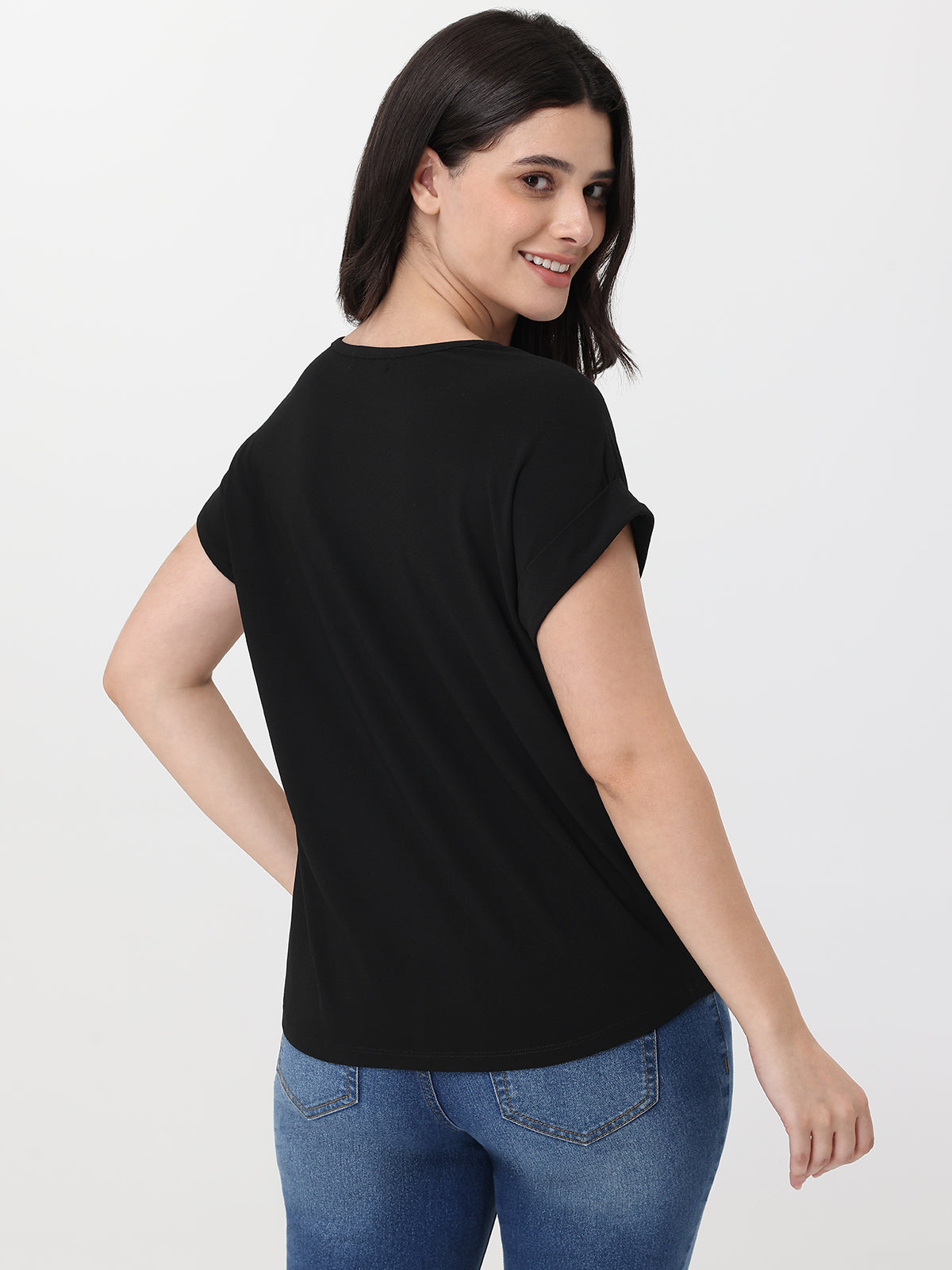 Crewneck Sequin Cool Feel Top