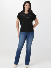 Crewneck Sequin Cool Feel Top