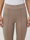 Pintuck Flare Leg Ponte Pants