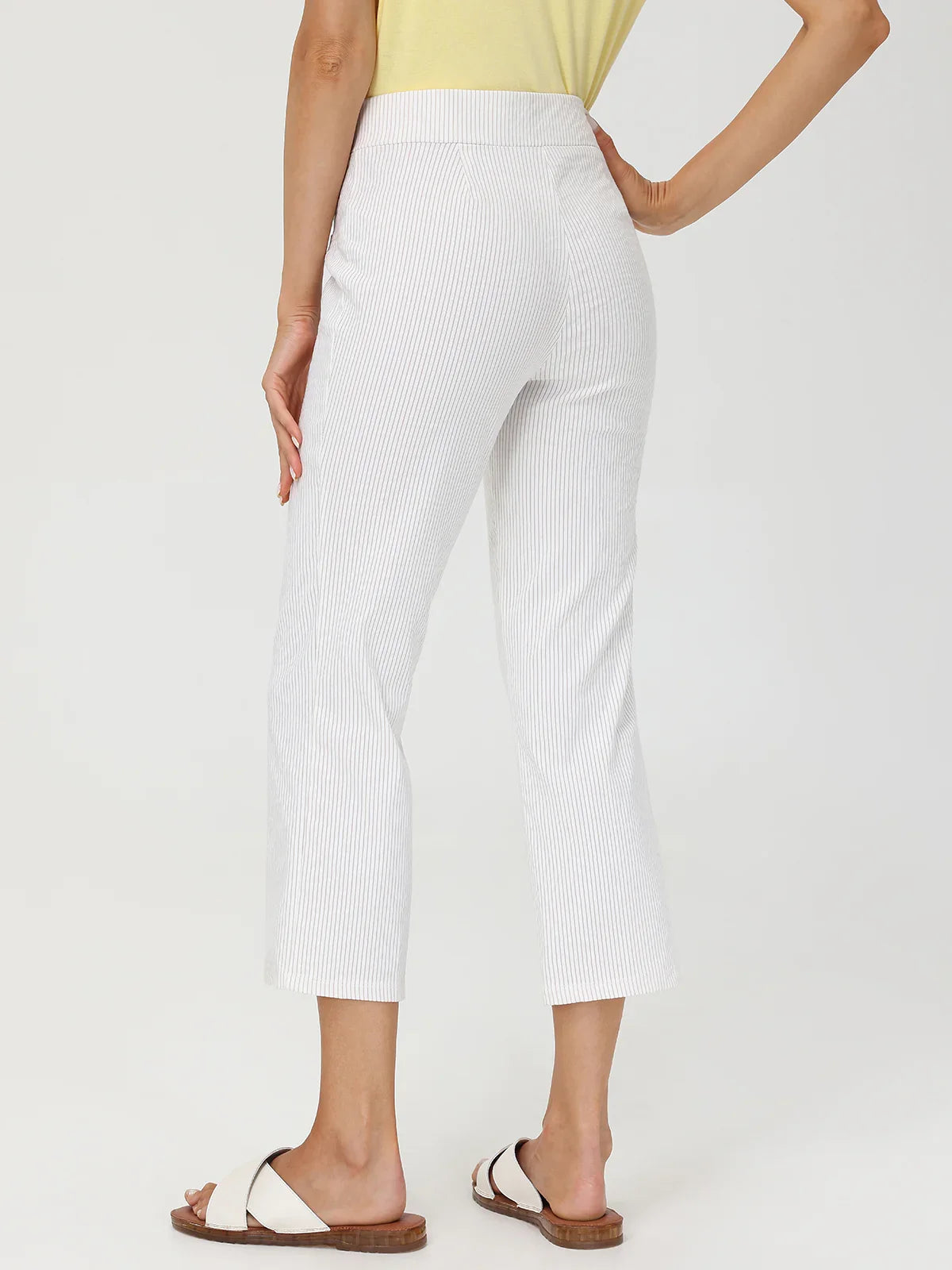Sailor Button Capri Pants