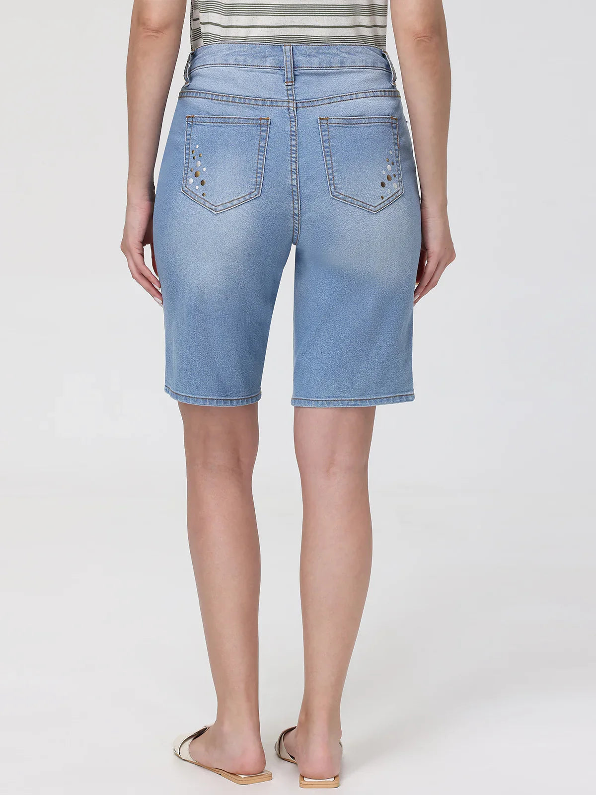 High Rise Bermuda Shorts