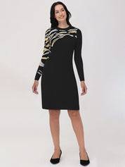 Animal Print Mini Knit Dress