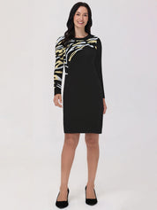 Animal Print Mini Knit Dress