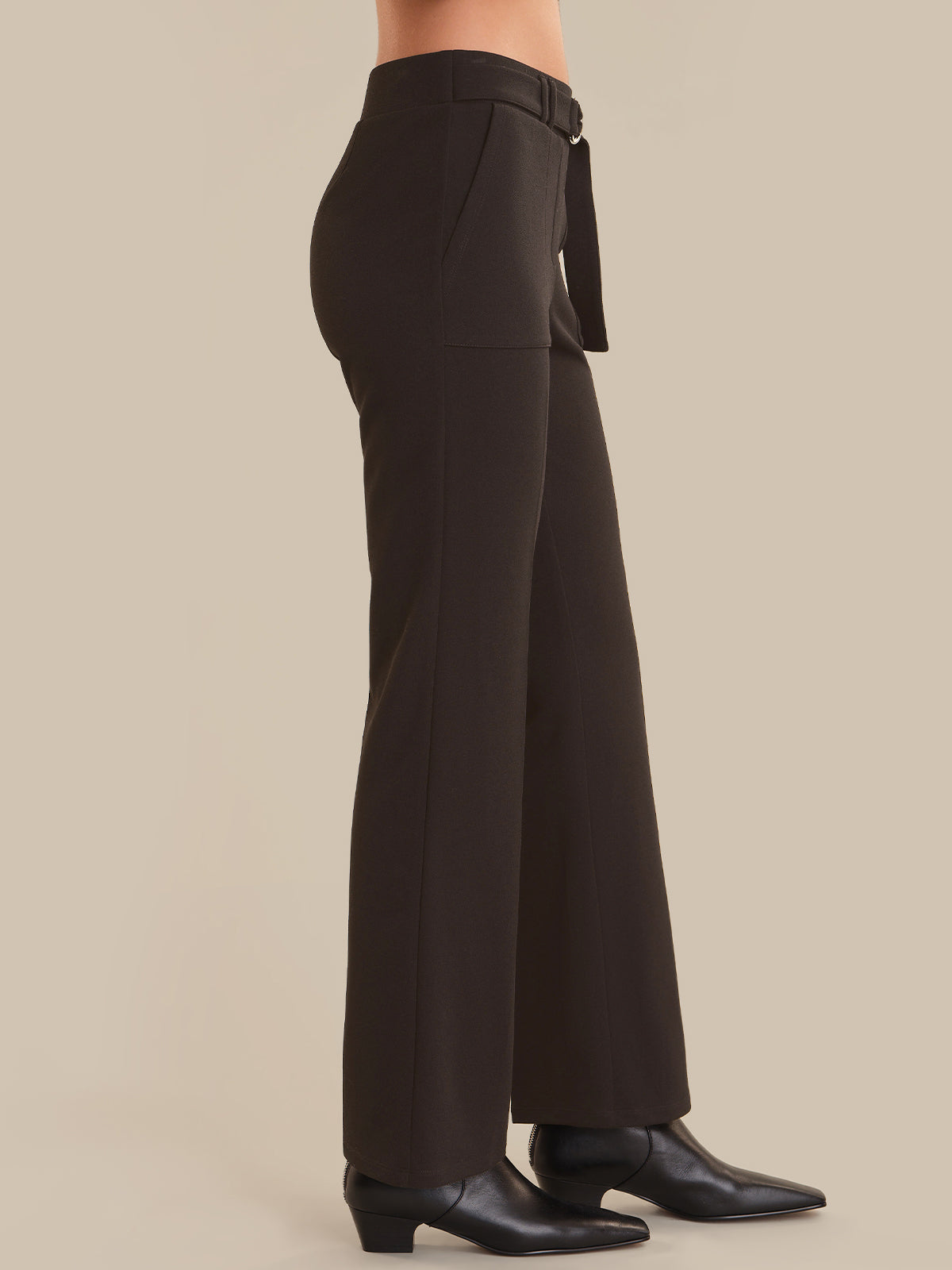 Mid Rise Flare Pants