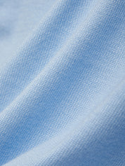 Close-up of light blue fabric texture
