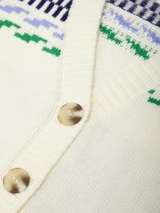 Sailboat Button Front Cardigan