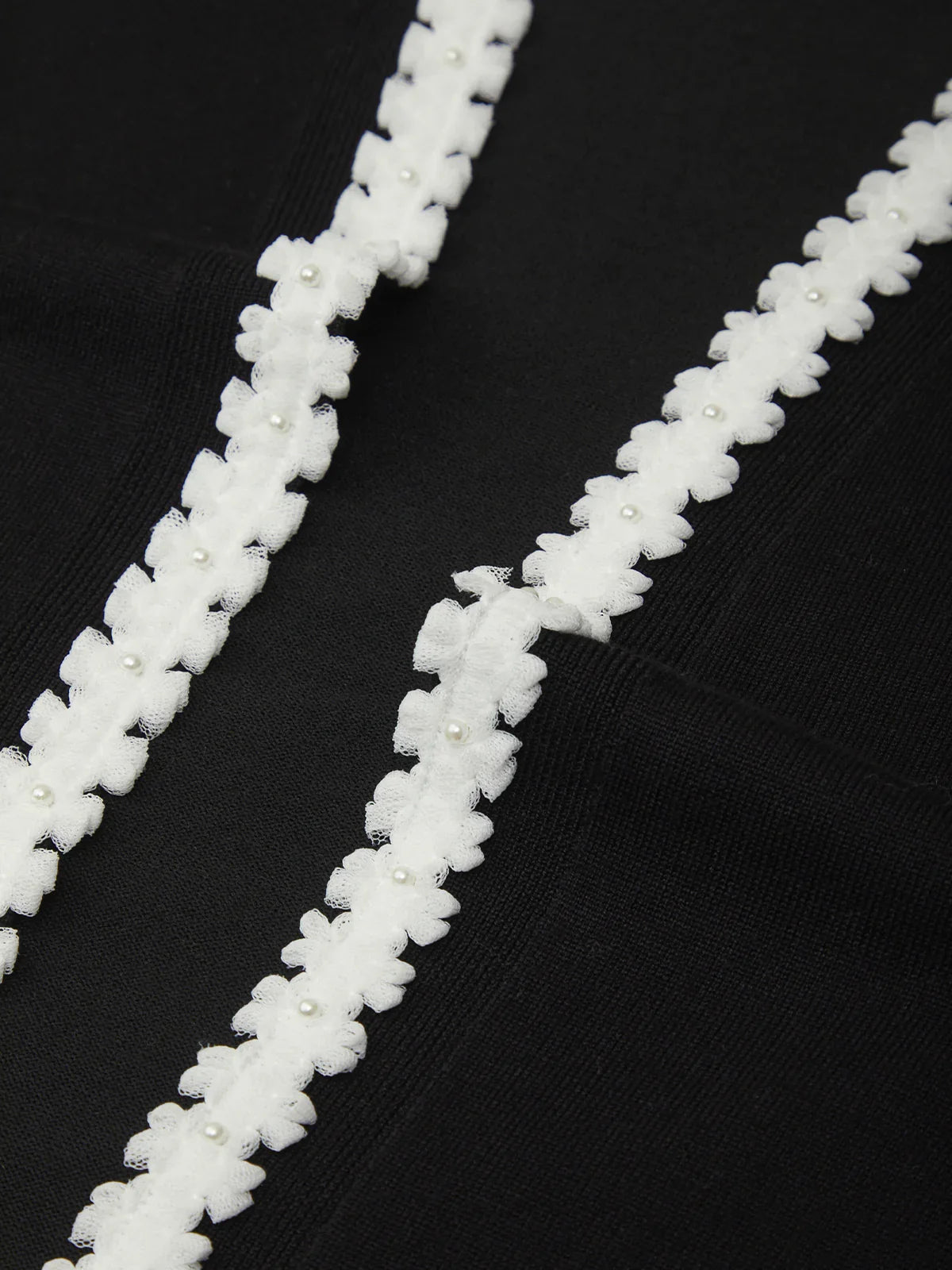 Lace Trim Open Front Cardigan