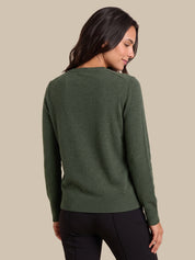 Bobble Stitch Button Front Cardigan