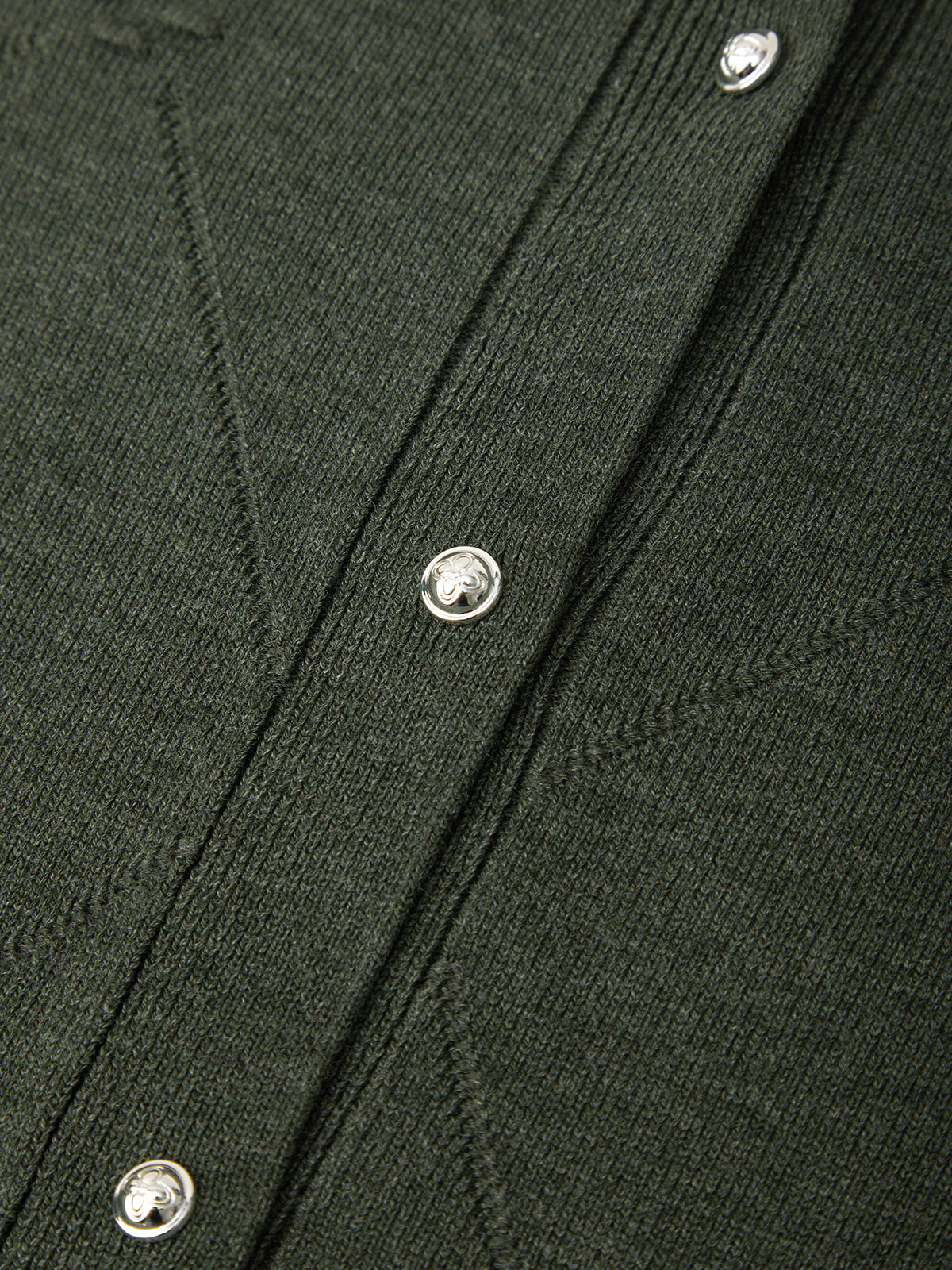 Bobble Stitch Button Front Cardigan