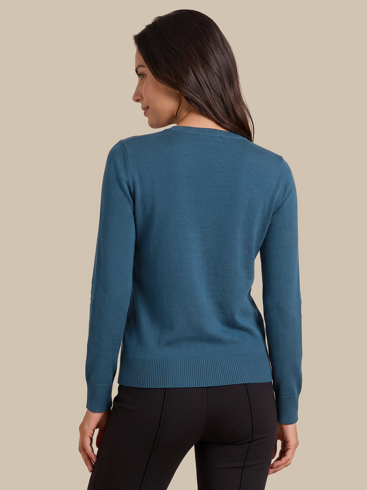 Bobble Stitch Button Front Cardigan