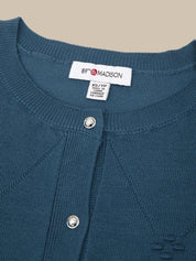 Bobble Stitch Button Front Cardigan