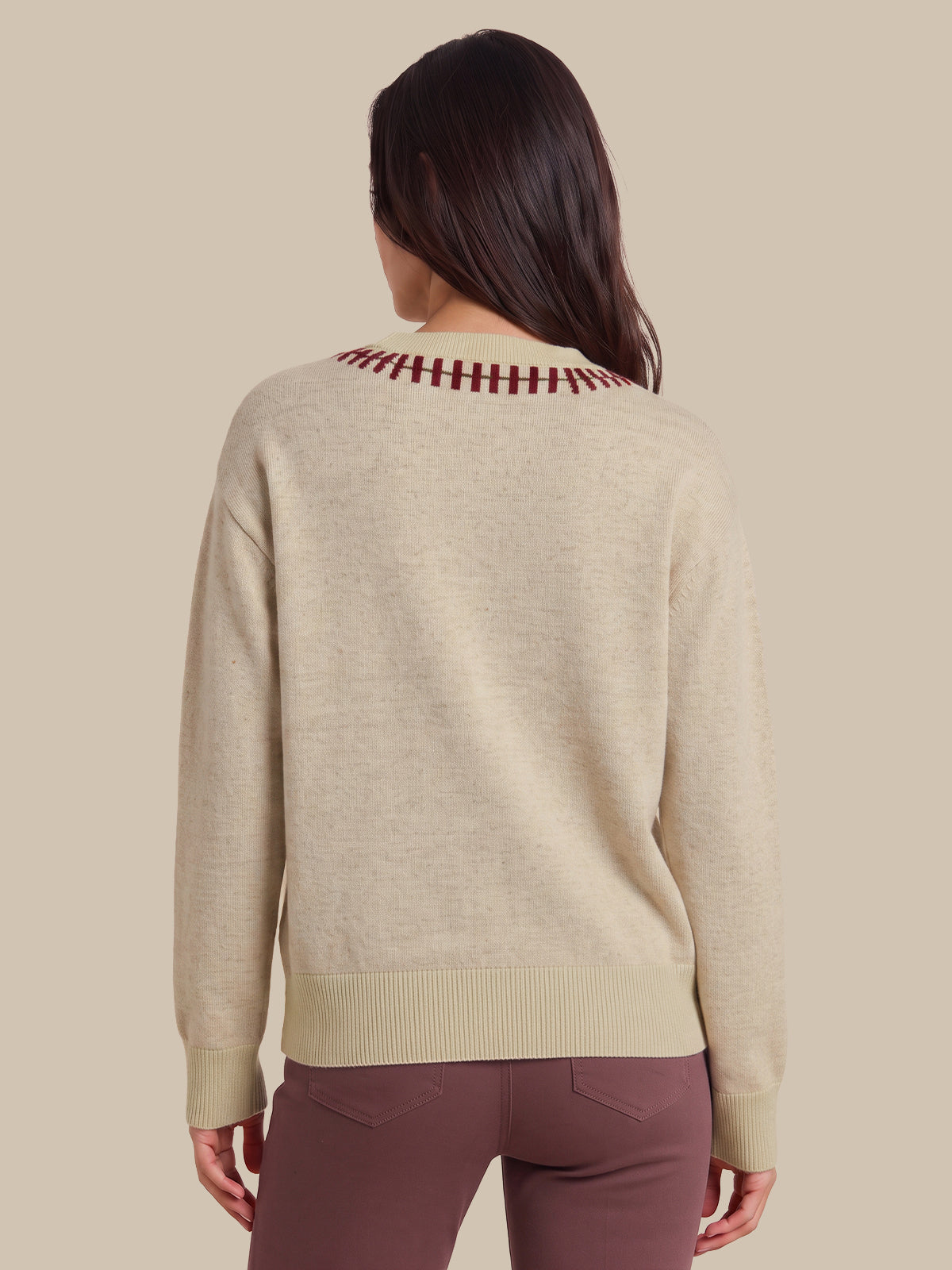 Floral Jacquard Button Front Cardigan