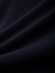 Close-up of dark blue fabric texture