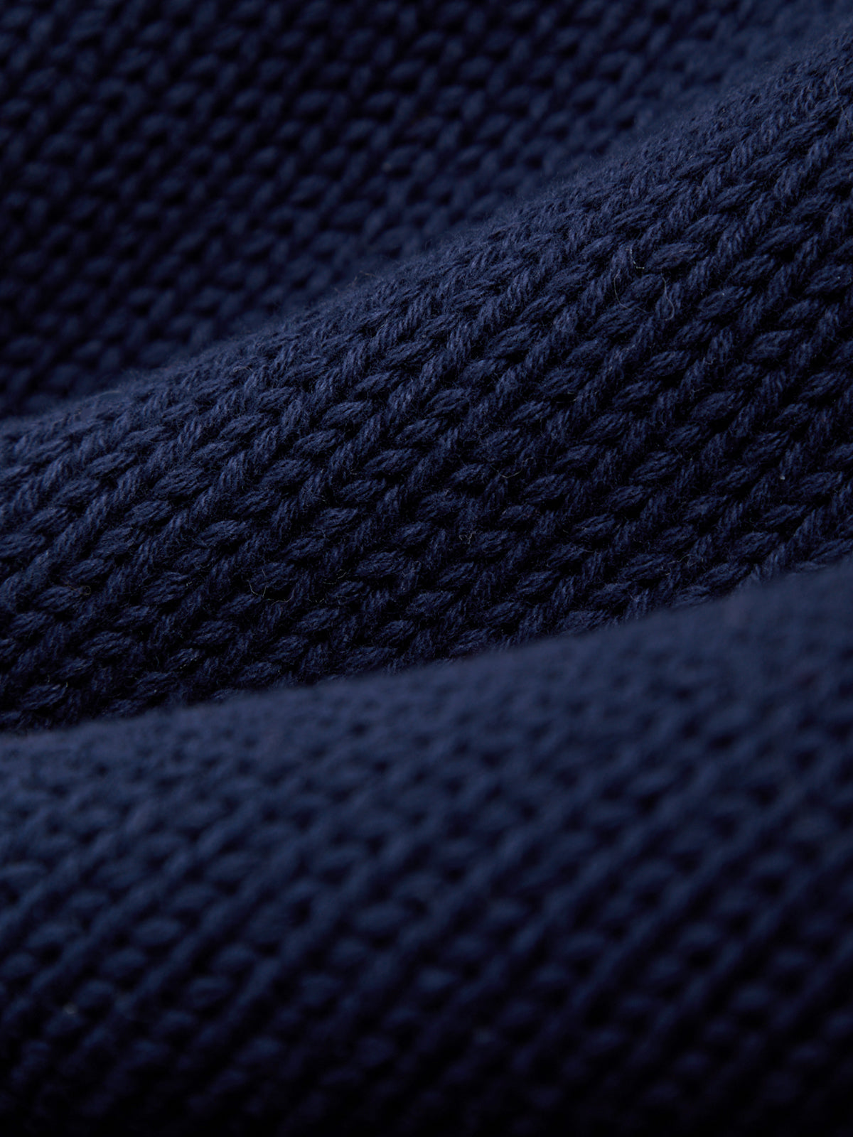 Close-up of dark blue textured fabric
