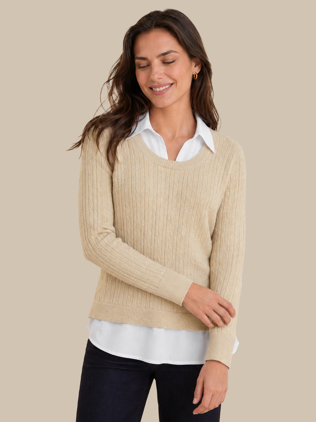 Madison Mixed Media Sweater