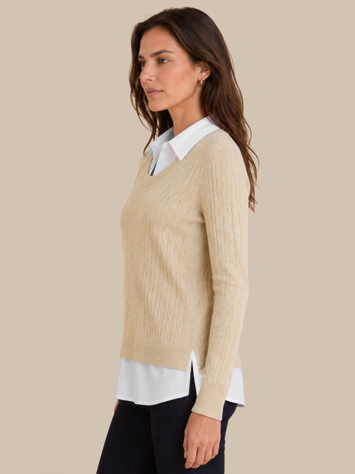 Madison Mixed Media Sweater