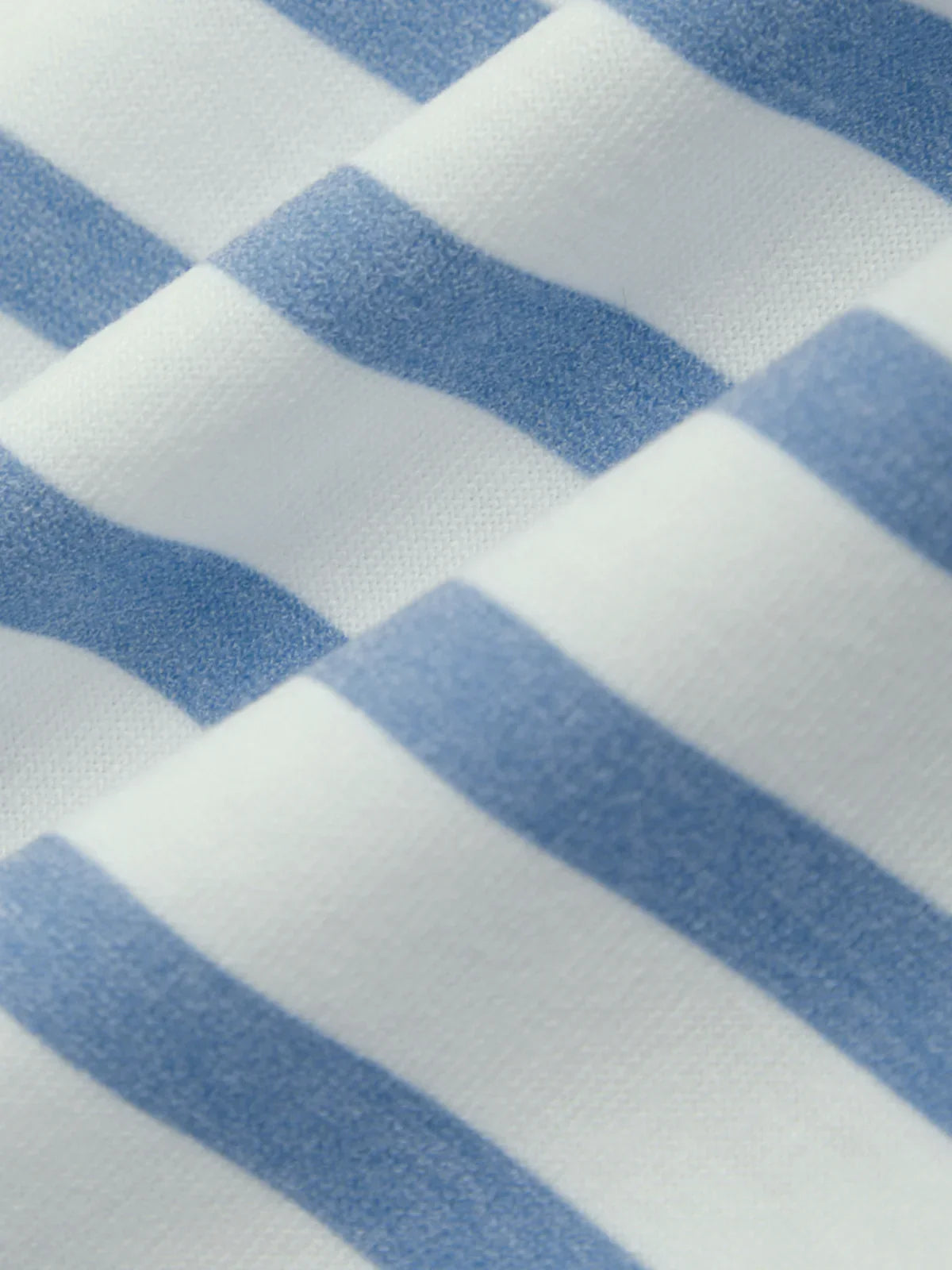 Close-up of blue and white checkered fabric