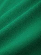 Close-up of green fabric with visible texture