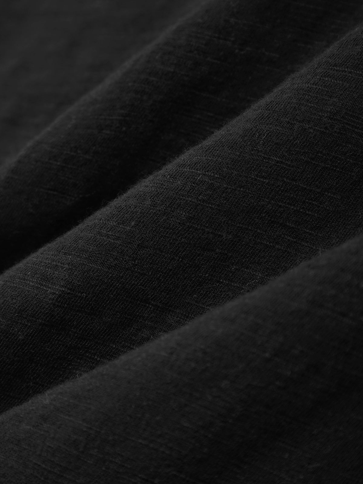 Close-up of black fabric with a textured pattern