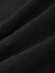 Close-up of black fabric with a textured pattern