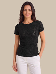 Lace Short Sleeve Top