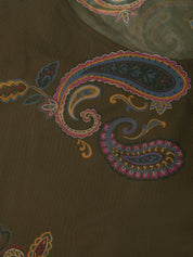 Paisley Print Crewneck Top