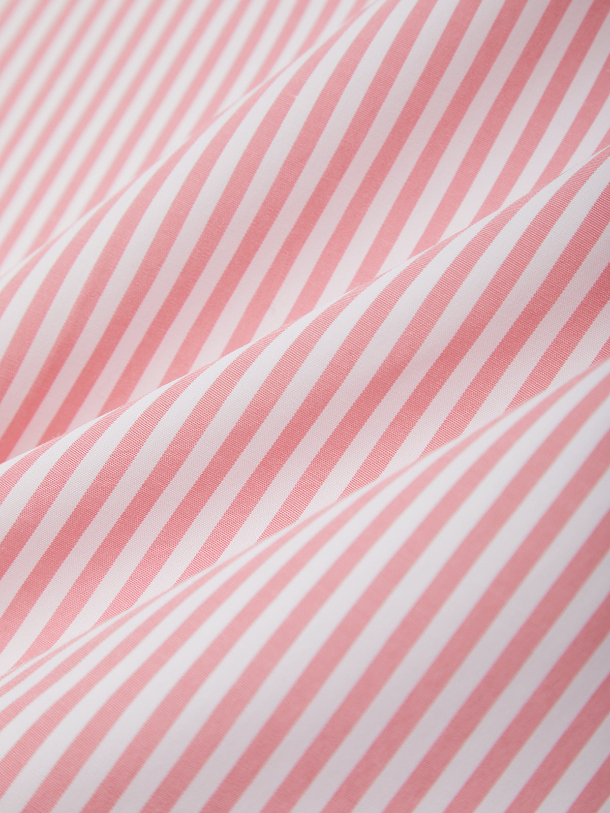 Close-up of pink and white striped fabric