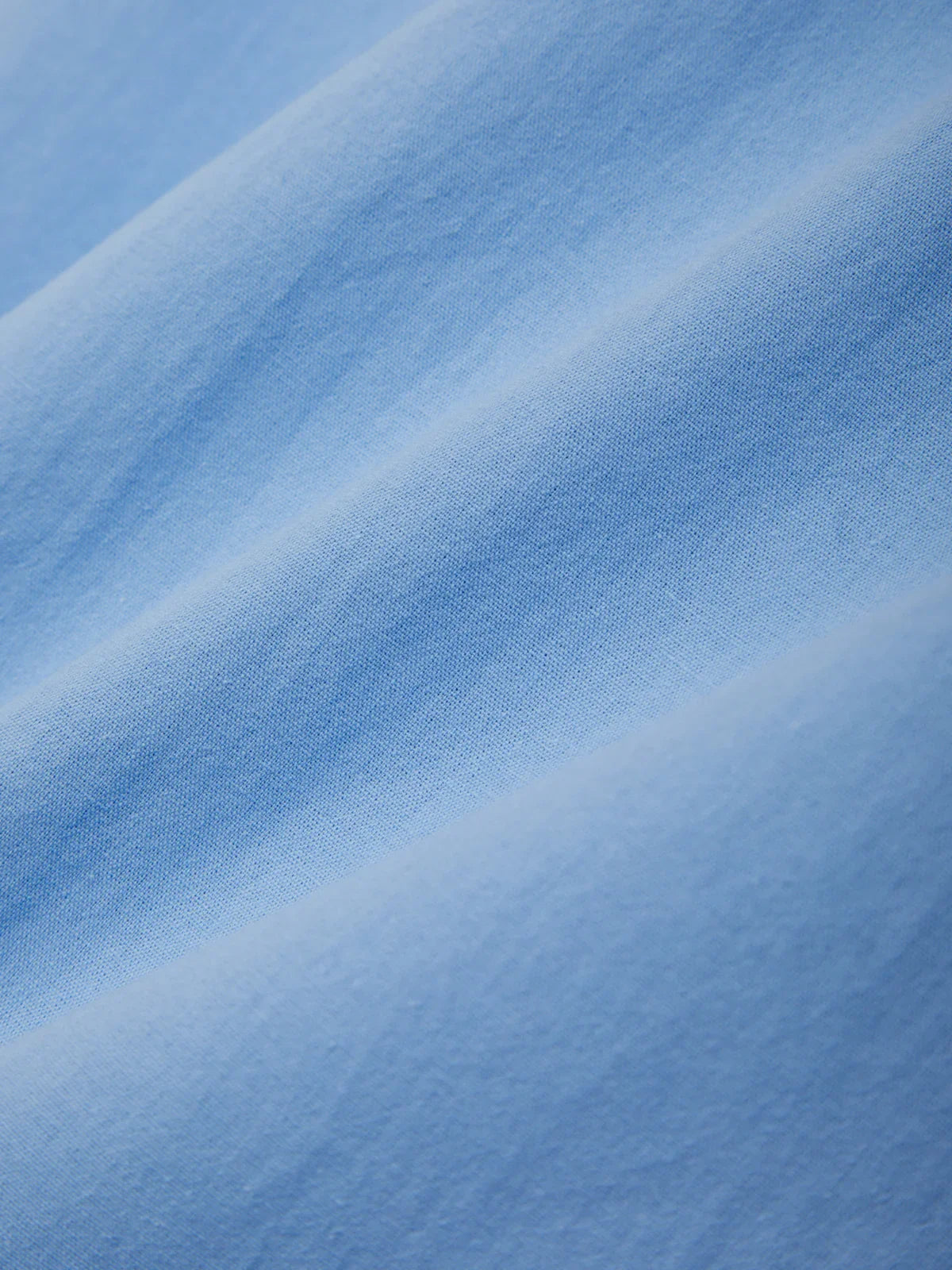Close-up of blue fabric texture