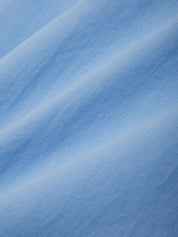 Close-up of blue fabric texture
