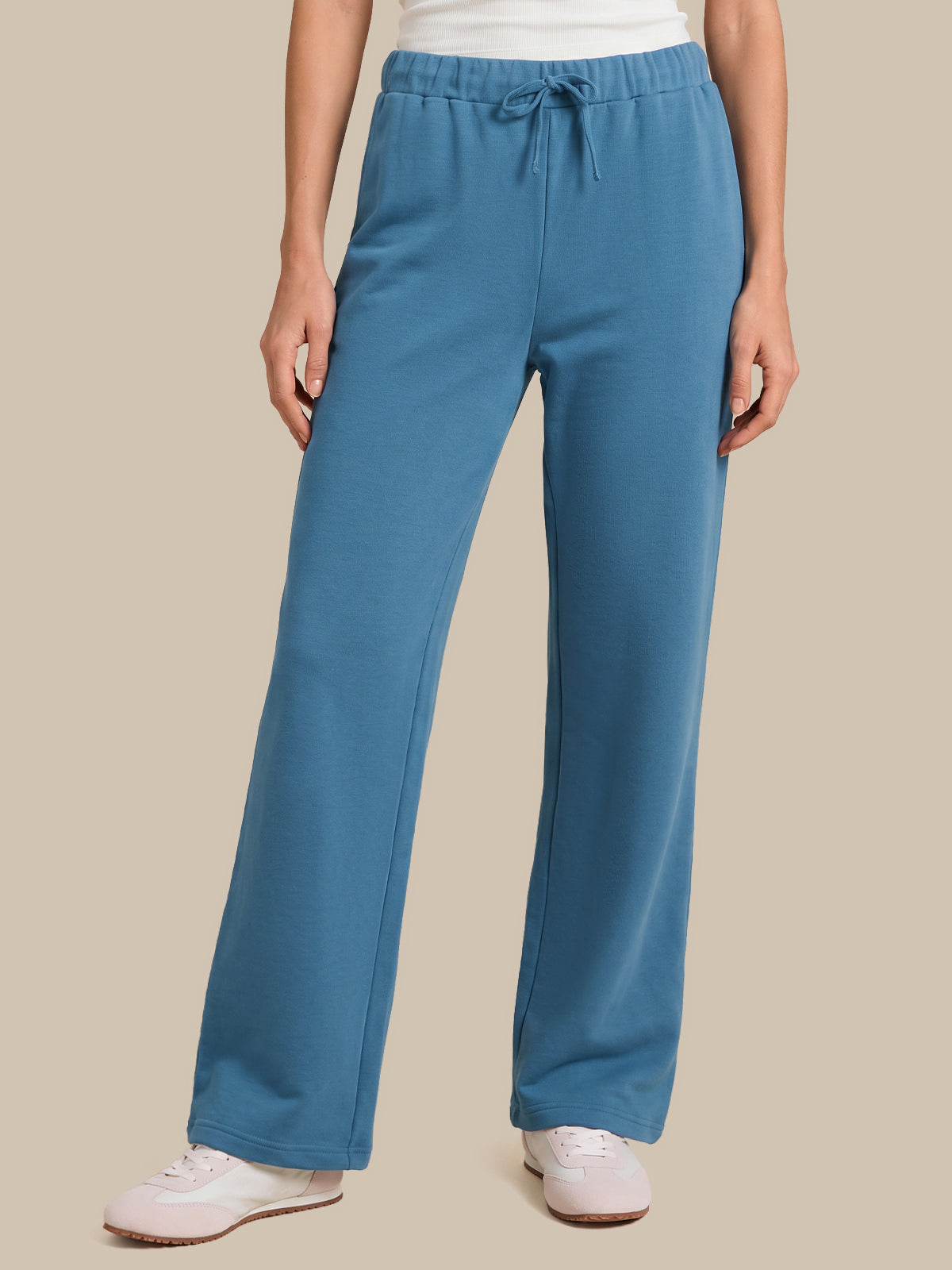 French Terry Wide Leg Sweatpants