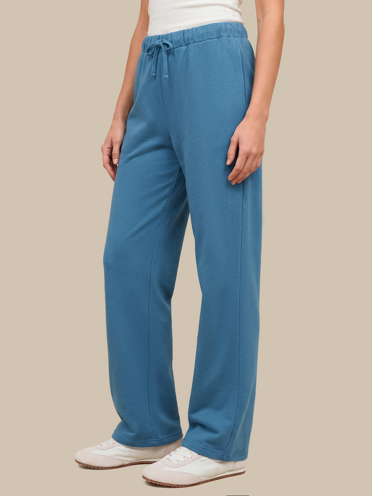 French Terry Wide Leg Sweatpants