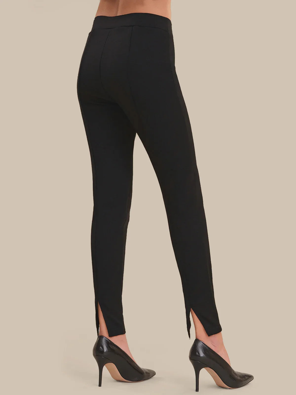 Luxe Ponte Pintuck Crop Pants