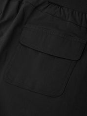 Close-up of a black pocket on a garment