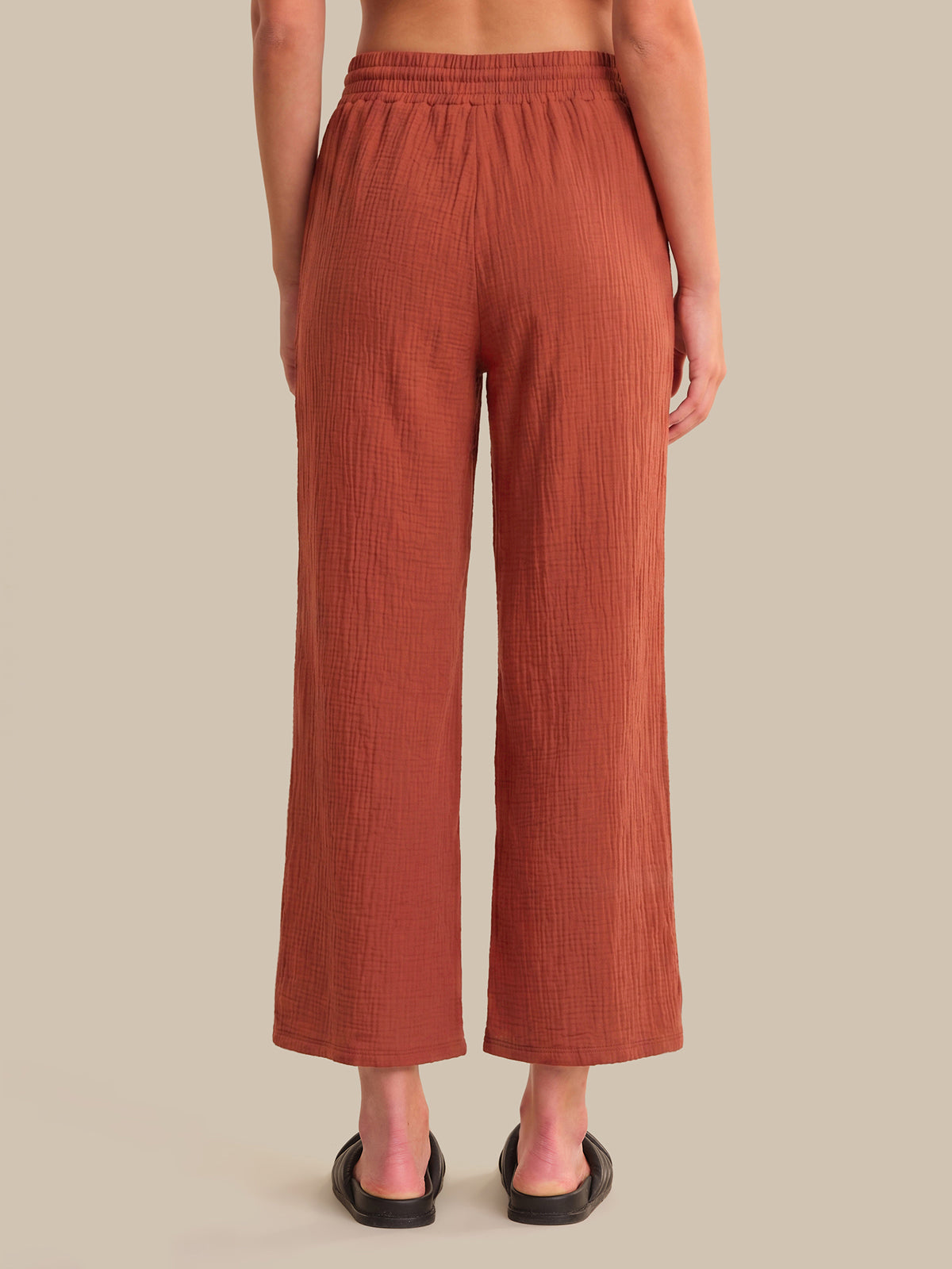 Drawstring Wide Leg Pants