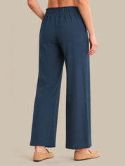 Drawstring Wide Leg Pants