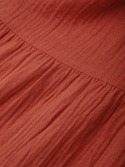 Close-up of a textured red fabric surface